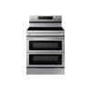 Samsung Stainless Steel 30" Dual Door Electric Freestanding Range with Air Fry (6.3 Cu. Ft.) - NE63A6751SS/AC