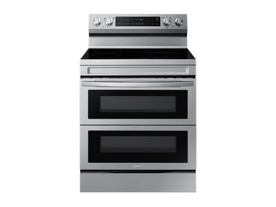 Samsung Stainless Steel 30" Dual Door Electric Freestanding Range with Air Fry (6.3 Cu. Ft.) - NE63A6751SS/AC