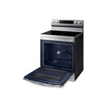 Samsung Stainless Steel 30" Dual Door Electric Freestanding Range with Air Fry (6.3 Cu. Ft.) - NE63A6751SS/AC