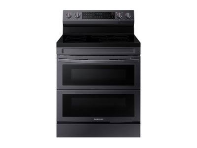Samsung Black Stainless Steel 30" Dual Door Electric Freestanding Range with Air Fry (6.3 Cu. Ft.) - NE63A6751SG/AC