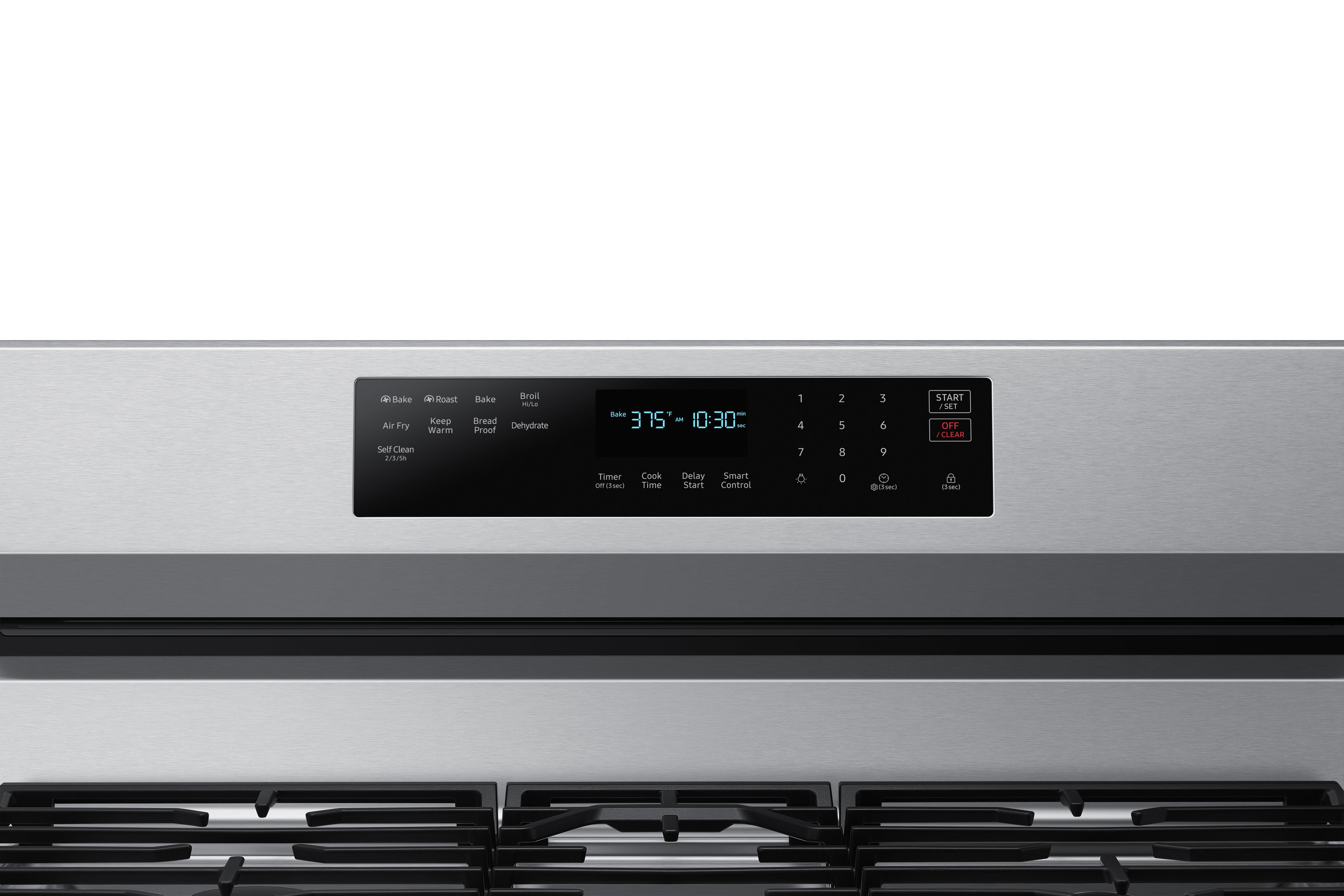 Samsung Stainless Steel Gas True Convection Range with Wi-Fi and Air Fry (6.0 Cu.Ft) - NX60A6711SS/AA