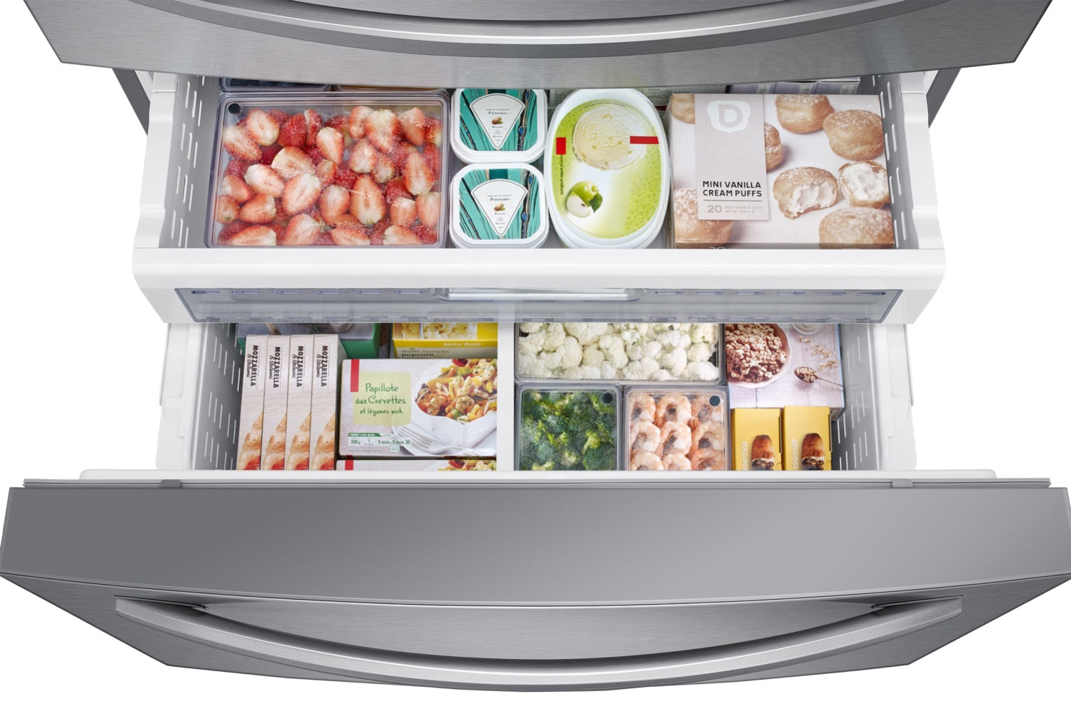 Samsung Stainless Steel 4-Door French Door Refrigerator With FlexZone Drawer (28 Cu.Ft) - RF28R7201SR/AA