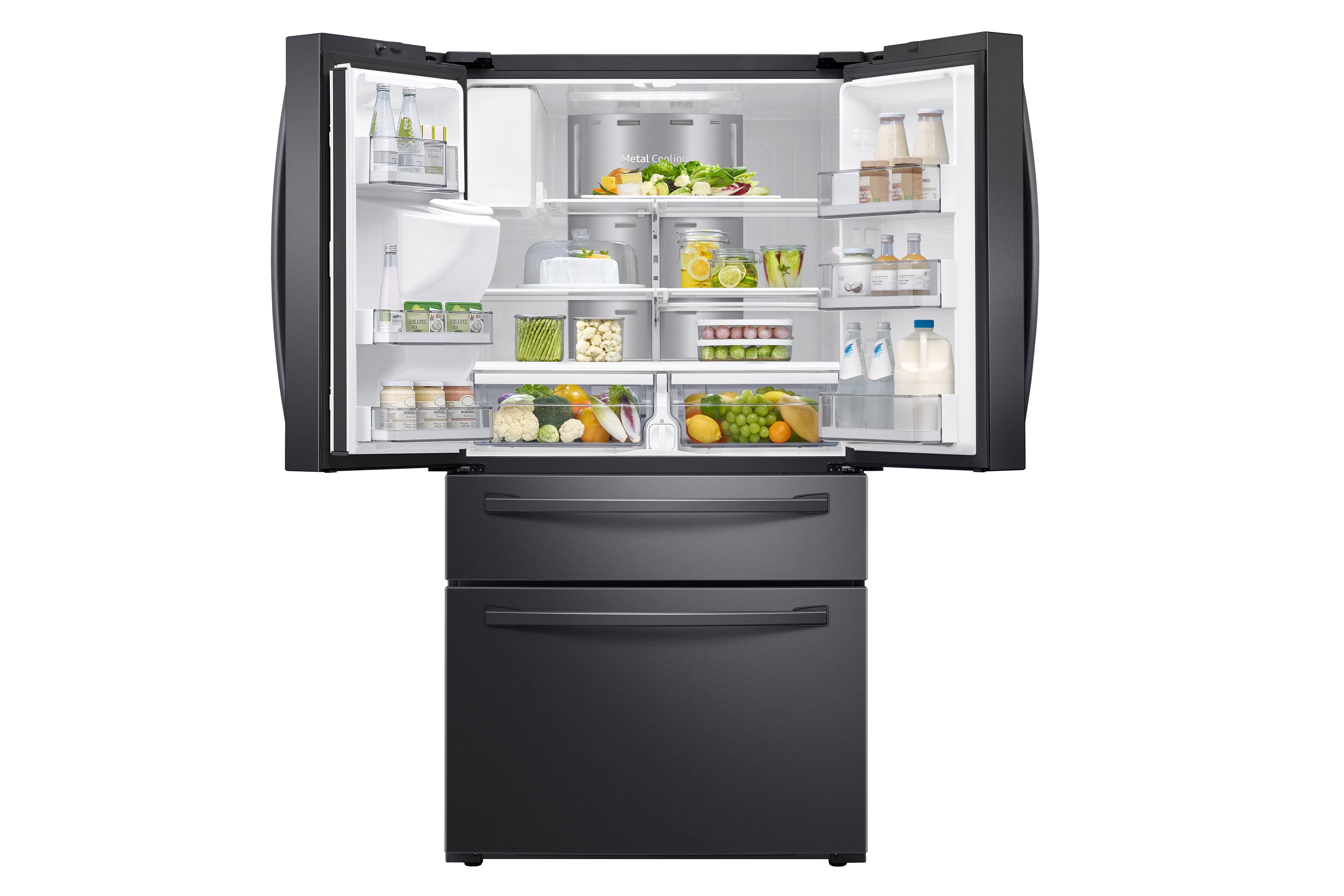 Samsung Black Stainless Steel French Door Refrigerator (27.7 Cu. Ft.) - RF28R7551SG/AC