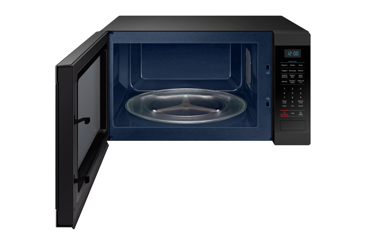 Samsung Black Stainless Steel Countertop Microwave with Sensor Cook (1.9 Cu Ft.) - MS19M8020TG/AC