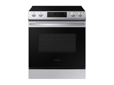 Samsung Stainless Steel Electric Range with Slide-in Design (6.3 Cu.Ft) - NE63T8111SS/AC