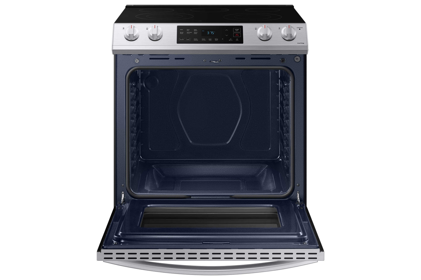 Samsung Stainless Steel Electric Range with Slide-in Design (6.3 Cu.Ft) - NE63T8111SS/AC