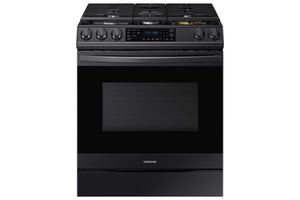 Samsung Black Stainless Steel Gas Range with True Convection and Air Fry (6.0 Cu.Ft) - NX60T8511SG/AA