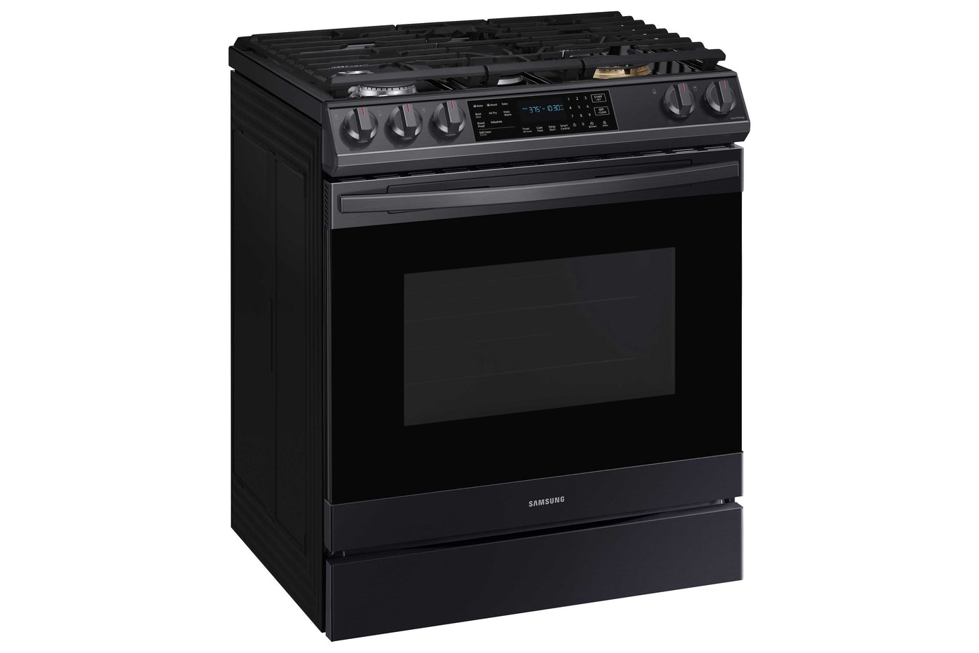 Samsung Black Stainless Steel Gas Range with True Convection and Air Fry (6.0 Cu.Ft) - NX60T8511SG/AA
