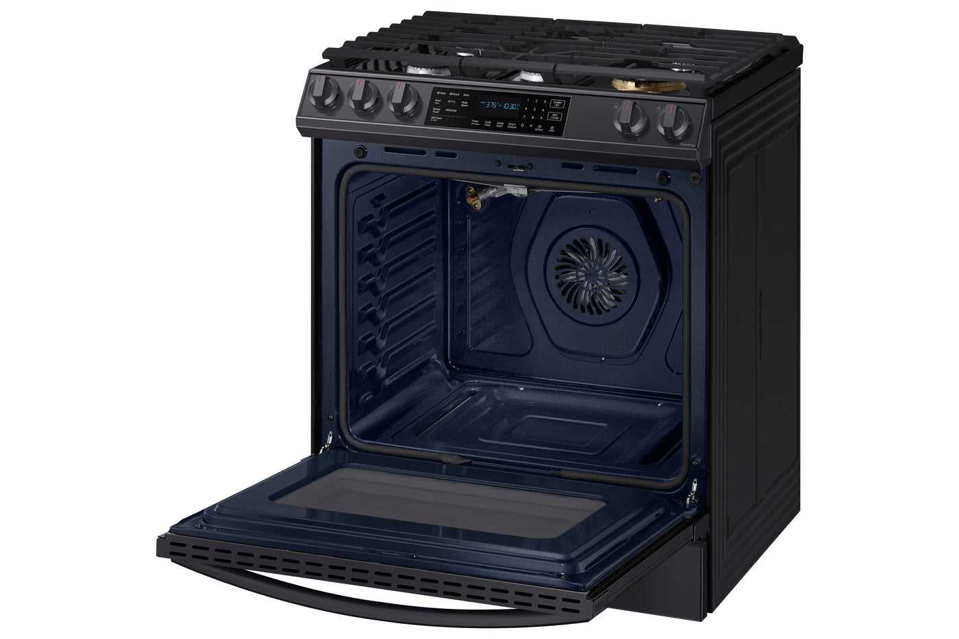 Samsung Black Stainless Steel Gas Range with True Convection and Air Fry (6.0 Cu.Ft) - NX60T8511SG/AA
