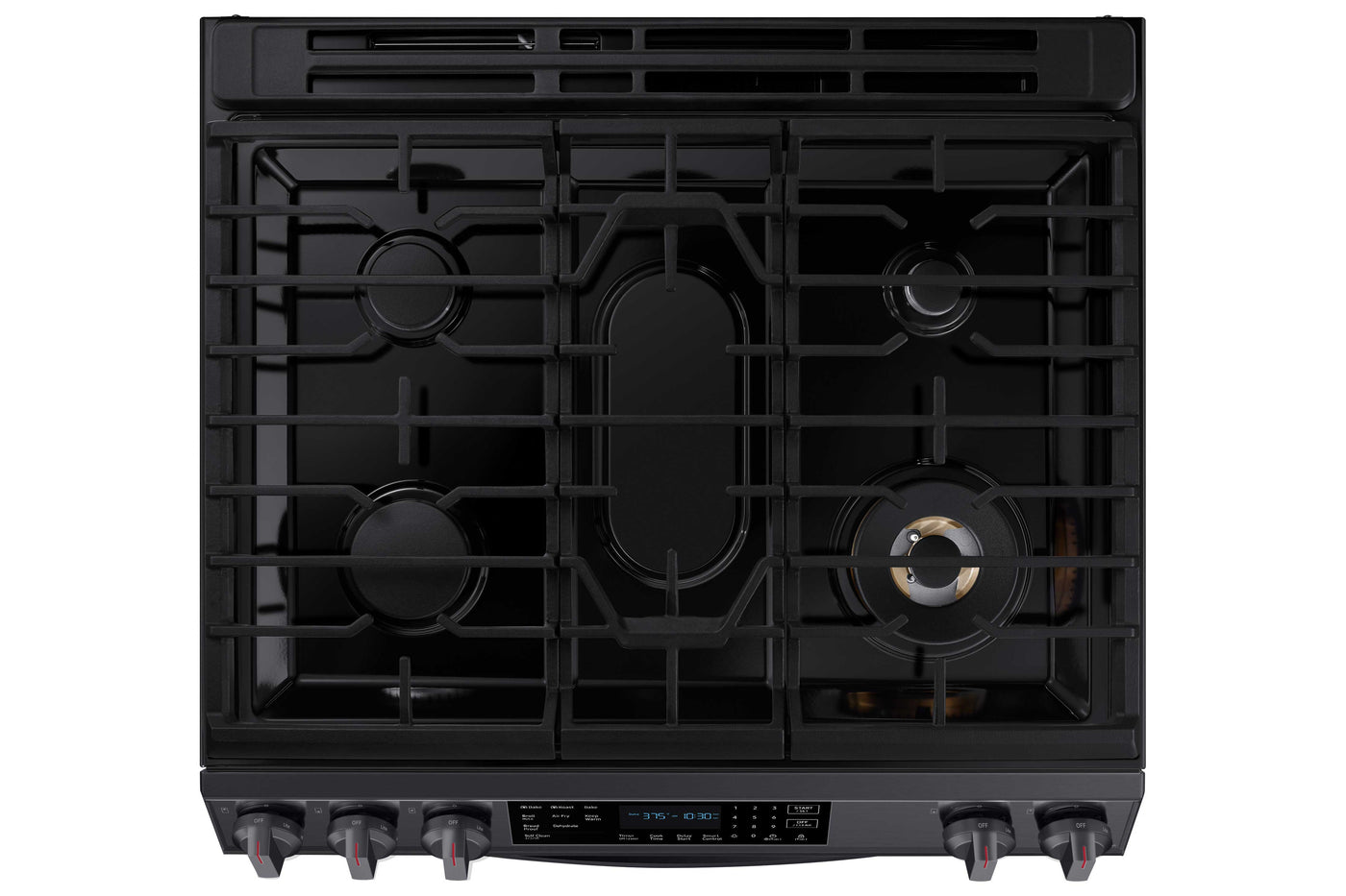 Samsung Black Stainless Steel Gas Range with True Convection and Air Fry (6.0 Cu.Ft) - NX60T8511SG/AA