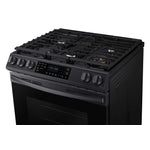 Samsung Black Stainless Steel Gas Range with True Convection and Air Fry (6.0 Cu.Ft) - NX60T8511SG/AA