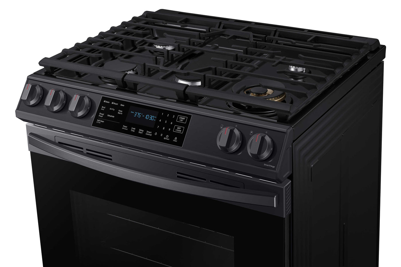 Samsung Black Stainless Steel Gas Range with True Convection and Air Fry (6.0 Cu.Ft) - NX60T8511SG/AA