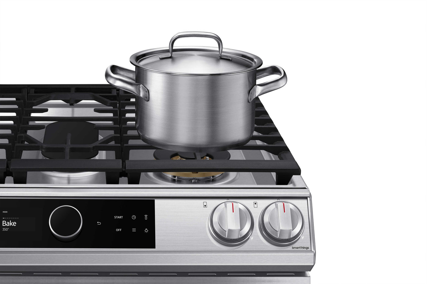Samsung Stainless Steel Gas Range with 22K double burner and Air Fry (6.0 Cu.Ft) - NX60T8711SS/AA