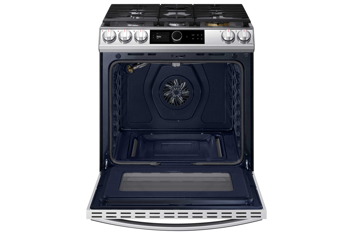 Samsung Stainless Steel Gas Range with 22K double burner and Air Fry (6.0 Cu.Ft) - NX60T8711SS/AA