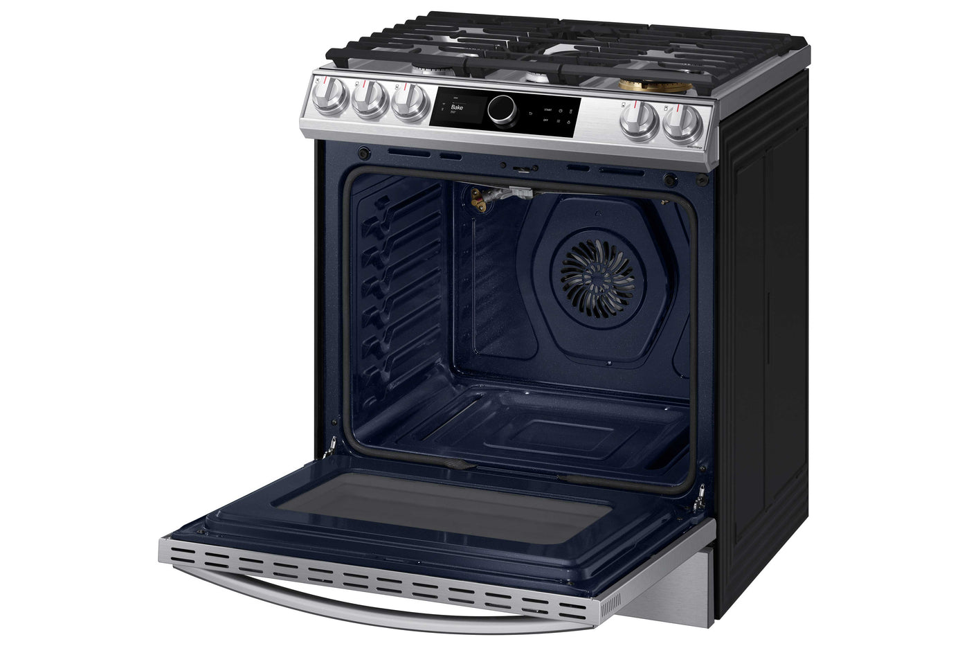 Samsung Stainless Steel Gas Range with 22K double burner and Air Fry (6.0 Cu.Ft) - NX60T8711SS/AA