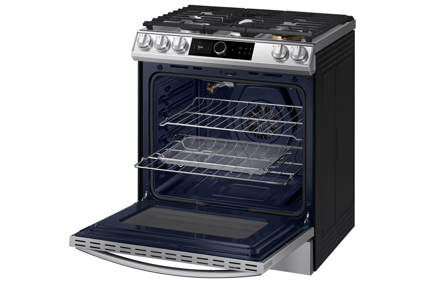 Samsung Stainless Steel Gas Range with 22K double burner and Air Fry (6.0 Cu.Ft) - NX60T8711SS/AA