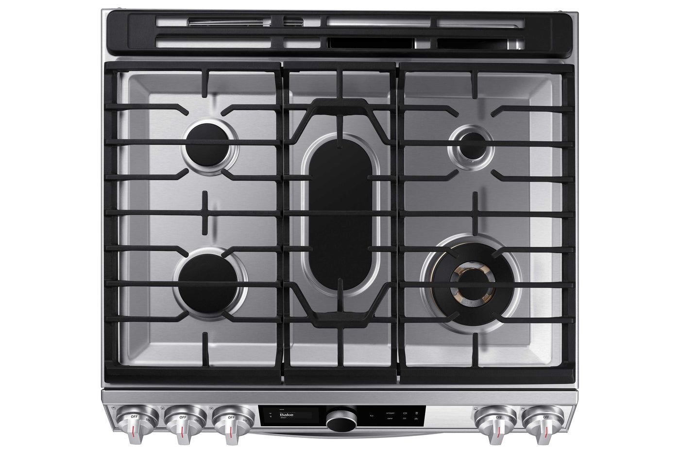 Samsung Stainless Steel Gas Range with 22K double burner and Air Fry (6.0 Cu.Ft) - NX60T8711SS/AA