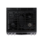 Samsung Black Stainless Steel Gas Range with 22K double burner and Air Fry (6.0 Cu.Ft) - NX60T8711SG/AA