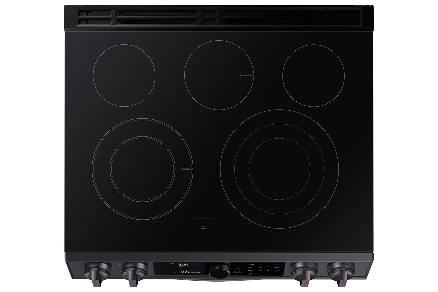 Samsung Black Stainless Steel Electric Range with Flex Duo and Air Fry (6.3 Cu.Ft) - NE63T8751SG/AC