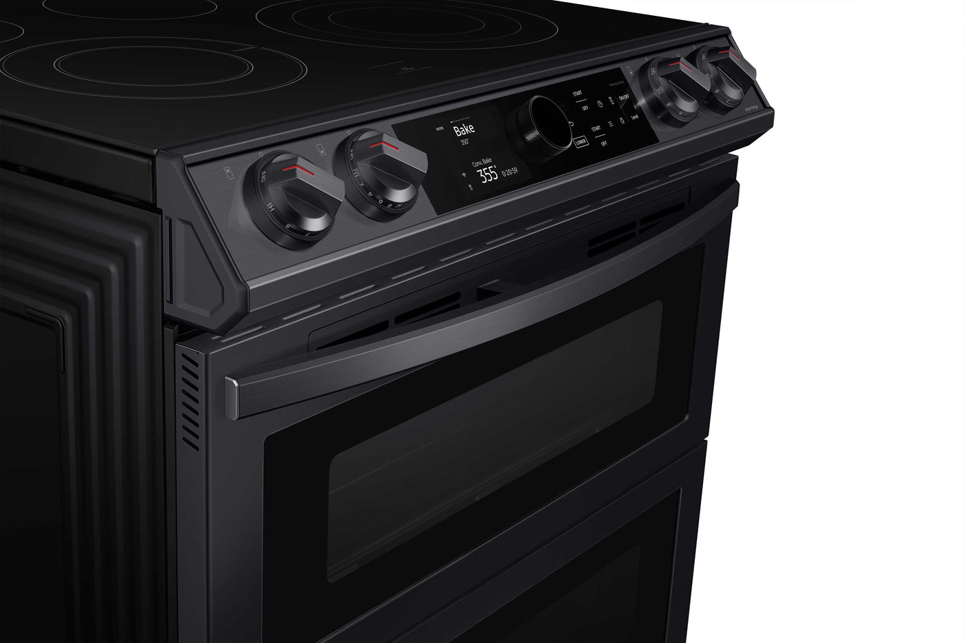 Samsung Black Stainless Steel Electric Range with Flex Duo and Air Fry (6.3 Cu.Ft) - NE63T8751SG/AC