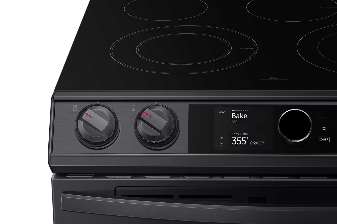 Samsung Black Stainless Steel Electric Range with Flex Duo and Air Fry (6.3 Cu.Ft) - NE63T8751SG/AC