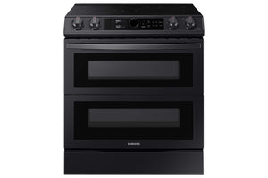 Samsung Black Stainless Steel Electric Range with Flex Duo and Air Fry (6.3 Cu.Ft) - NE63T8751SG/AC