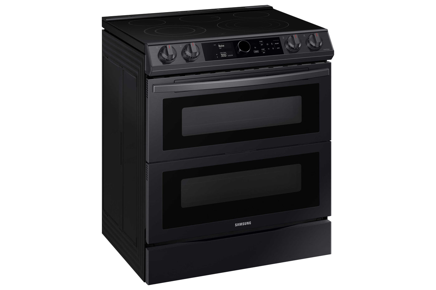 Samsung Black Stainless Steel Electric Range with Flex Duo and Air Fry (6.3 Cu.Ft) - NE63T8751SG/AC