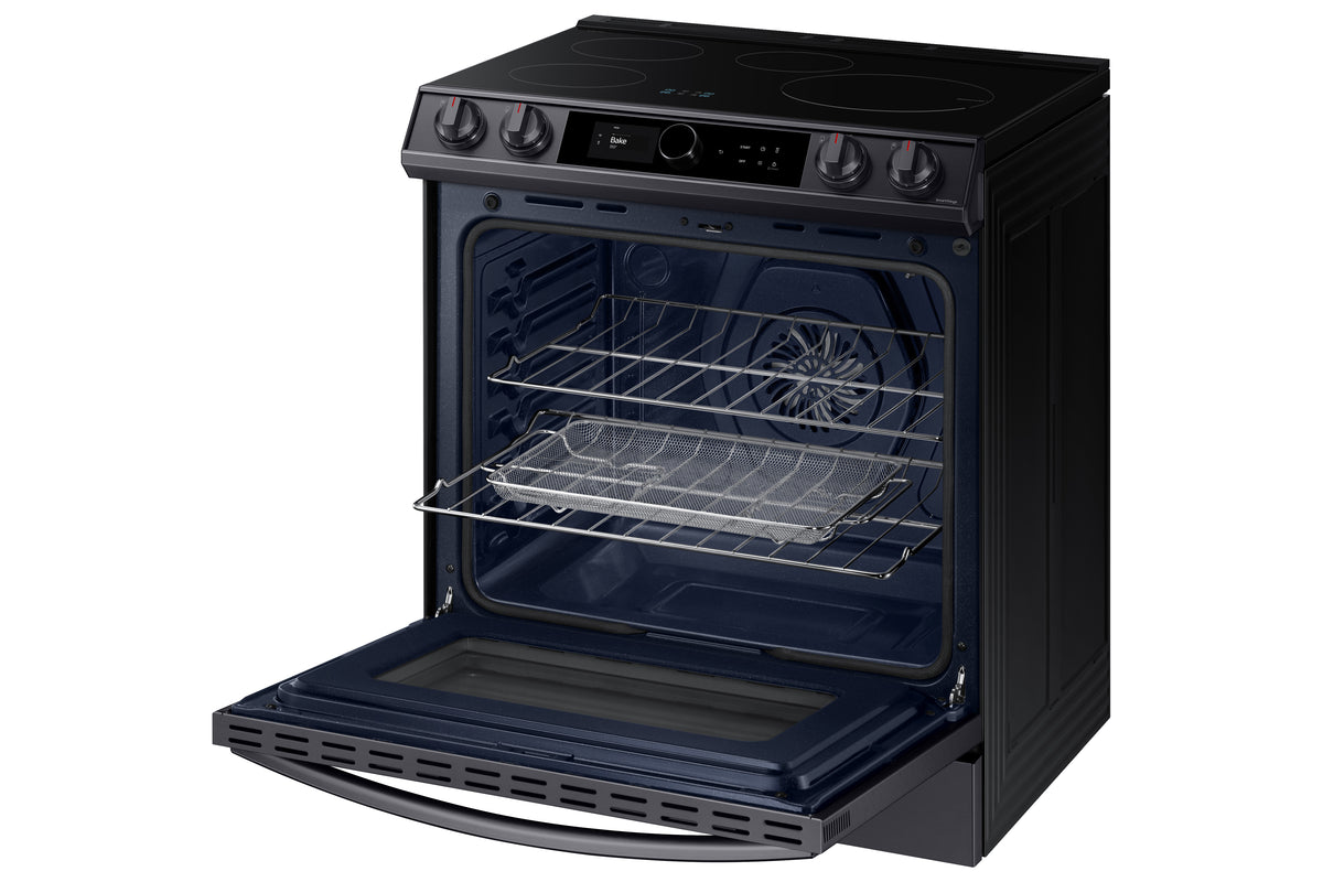 Samsung Black Stainless Steel Slide-In Induction Range with Wi-Fi and Air Fry (6.3 Cu.Ft) - NE63T8911SG/AC