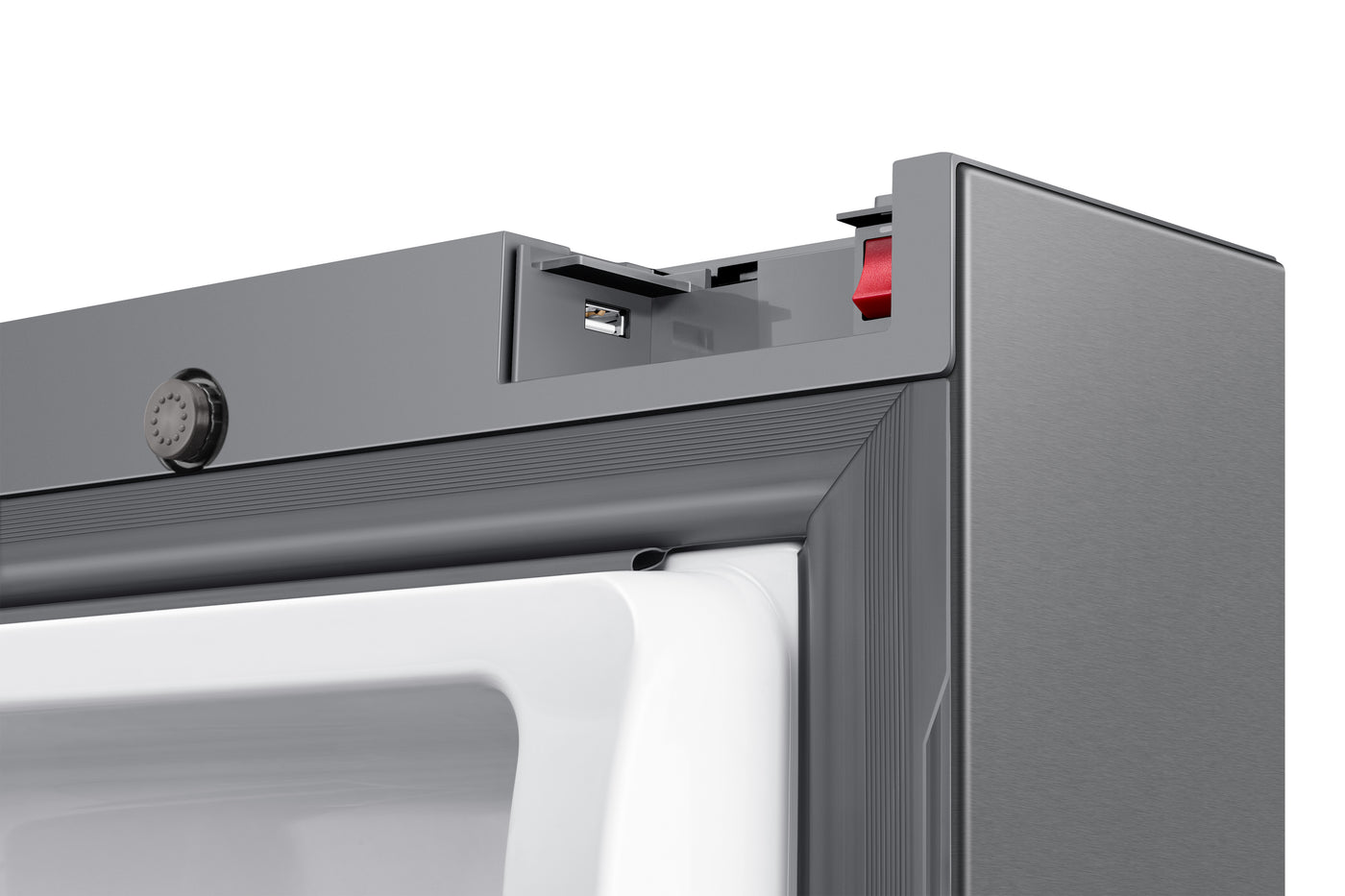 Samsung Stainless Steel 36" Counter Depth 4-Door Flex Refrigerator with Family Hub 6.0 (22.9 Cu.Ft) - RF23A9771SR/AC