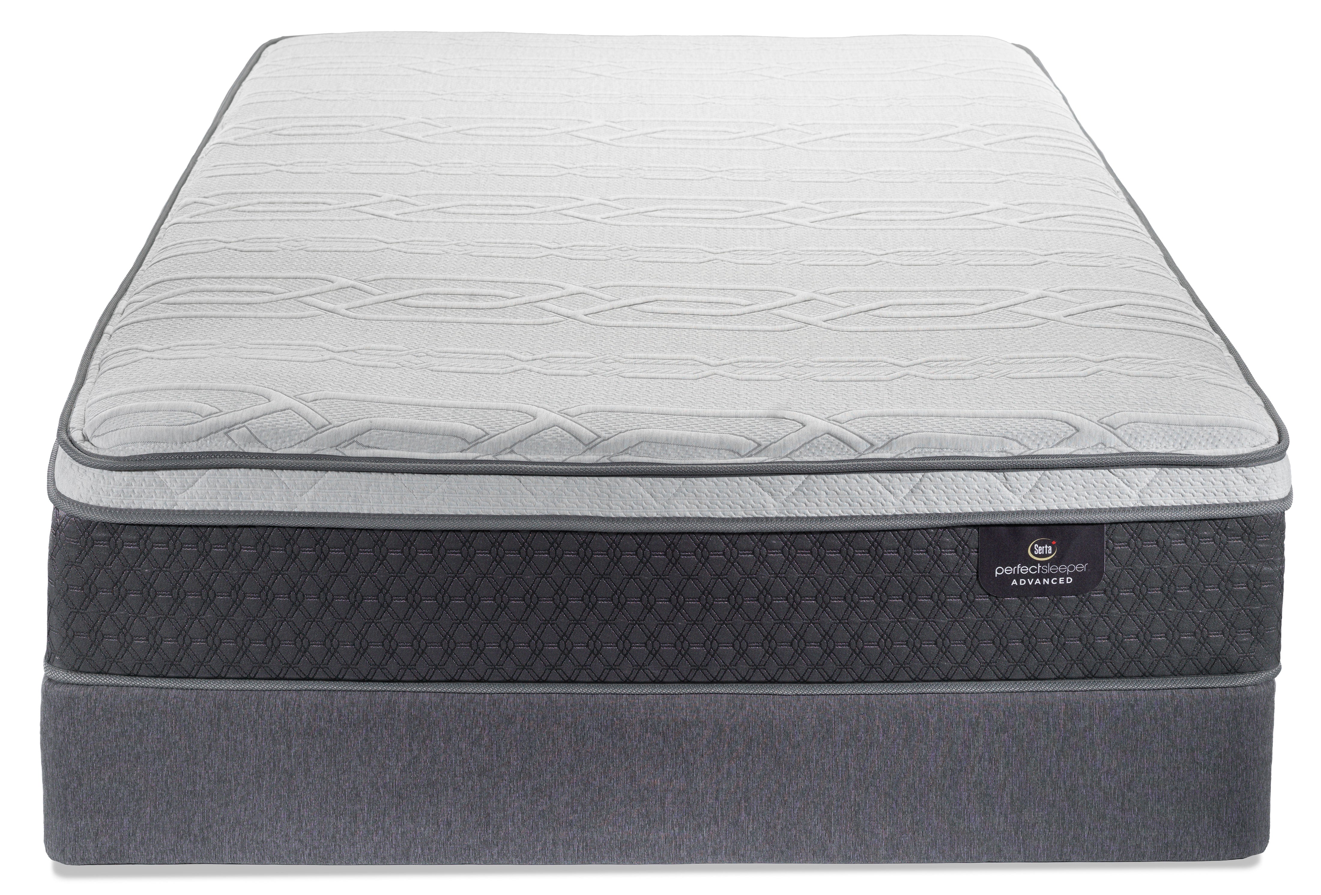 Serta Lush Plush Twin Mattress and Boxspring Set