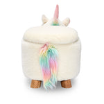 Unicorn Storage Ottoman - White