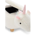Unicorn Storage Ottoman - White