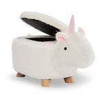 Unicorn Storage Ottoman - White