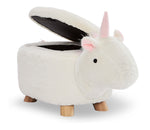 Unicorn Storage Ottoman - White