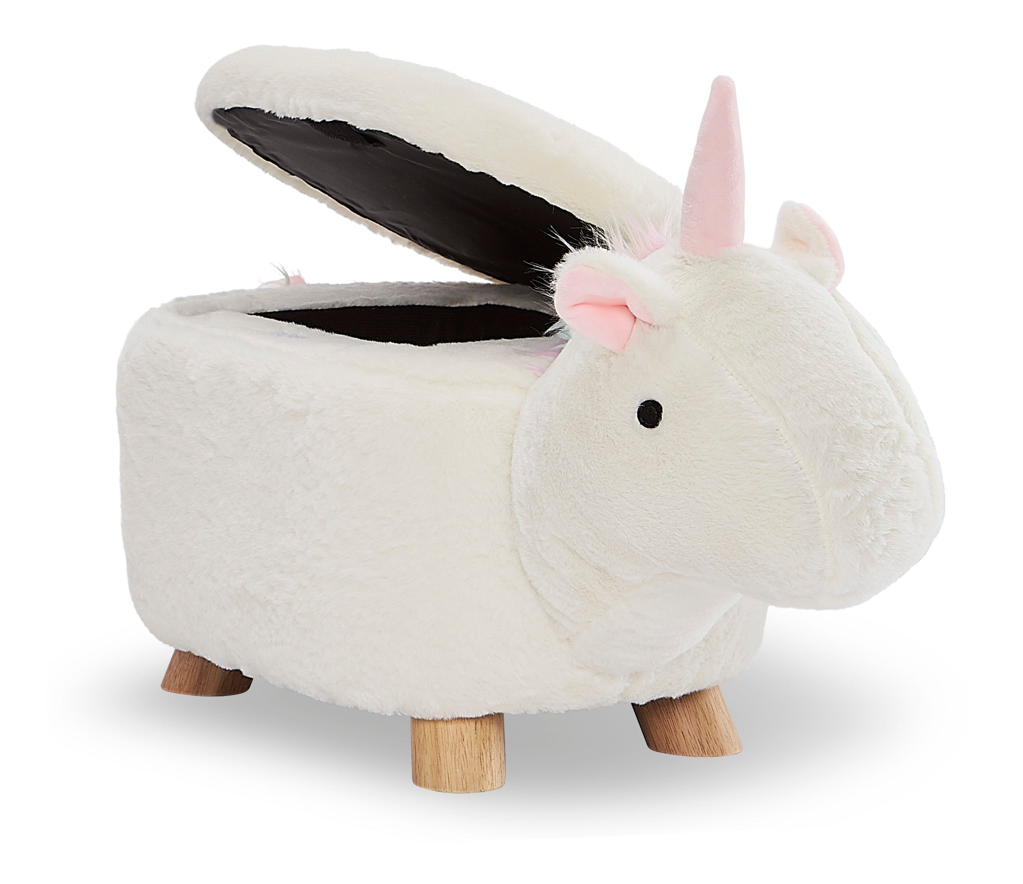 Unicorn Storage Ottoman - White