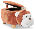 Monkey Storage Ottoman - Brown