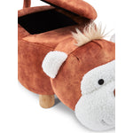 Monkey Storage Ottoman - Brown