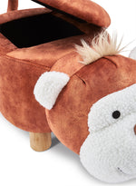 Monkey Storage Ottoman - Brown