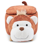 Monkey Storage Ottoman - Brown