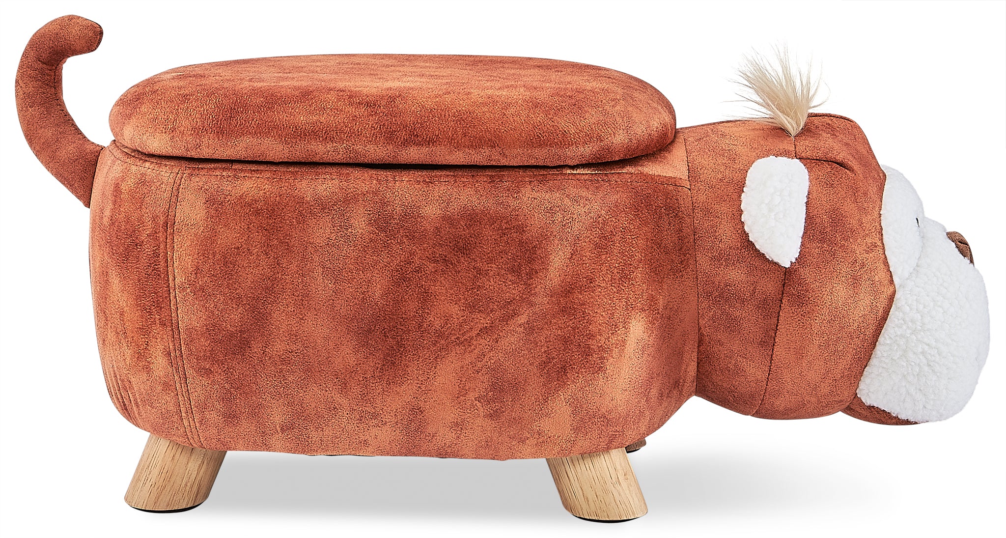 Monkey Storage Ottoman - Brown