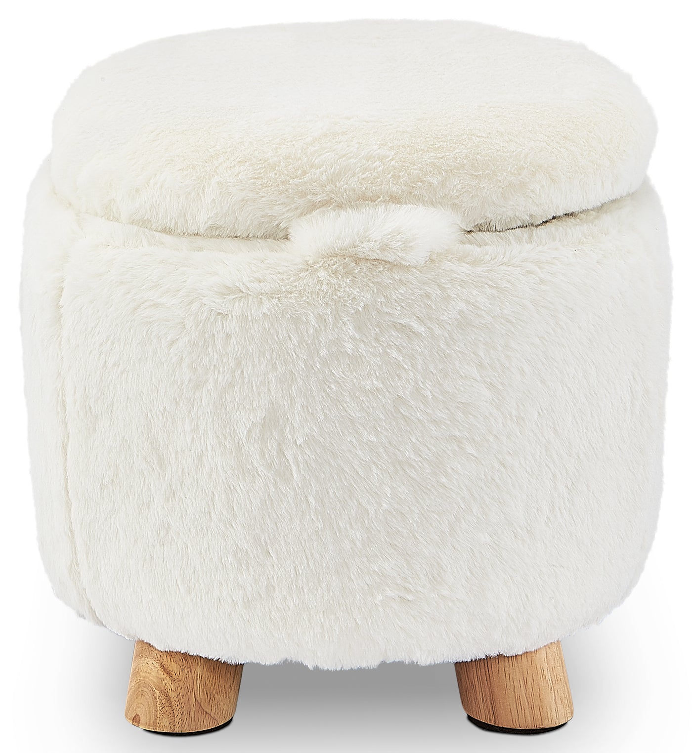 Sheep Storage Ottoman - White