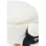 Sheep Storage Ottoman - White