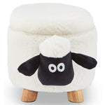 Sheep Storage Ottoman - White