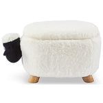 Sheep Storage Ottoman - White