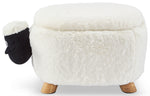 Sheep Storage Ottoman - White