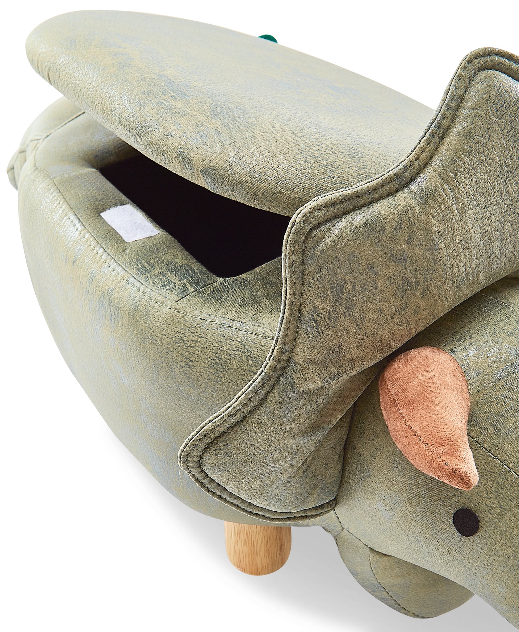 Dinosaur Storage Ottoman - Green