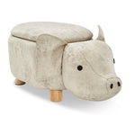 Pig Storage Ottoman - Grey