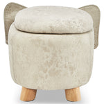 Pig Storage Ottoman - Grey