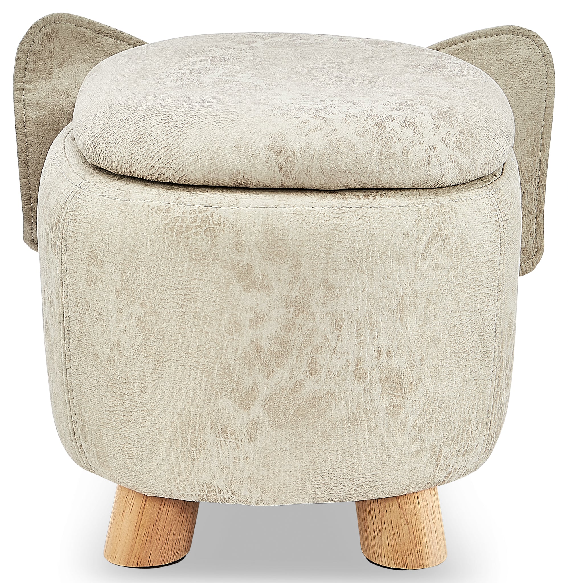 Pig Storage Ottoman - Grey