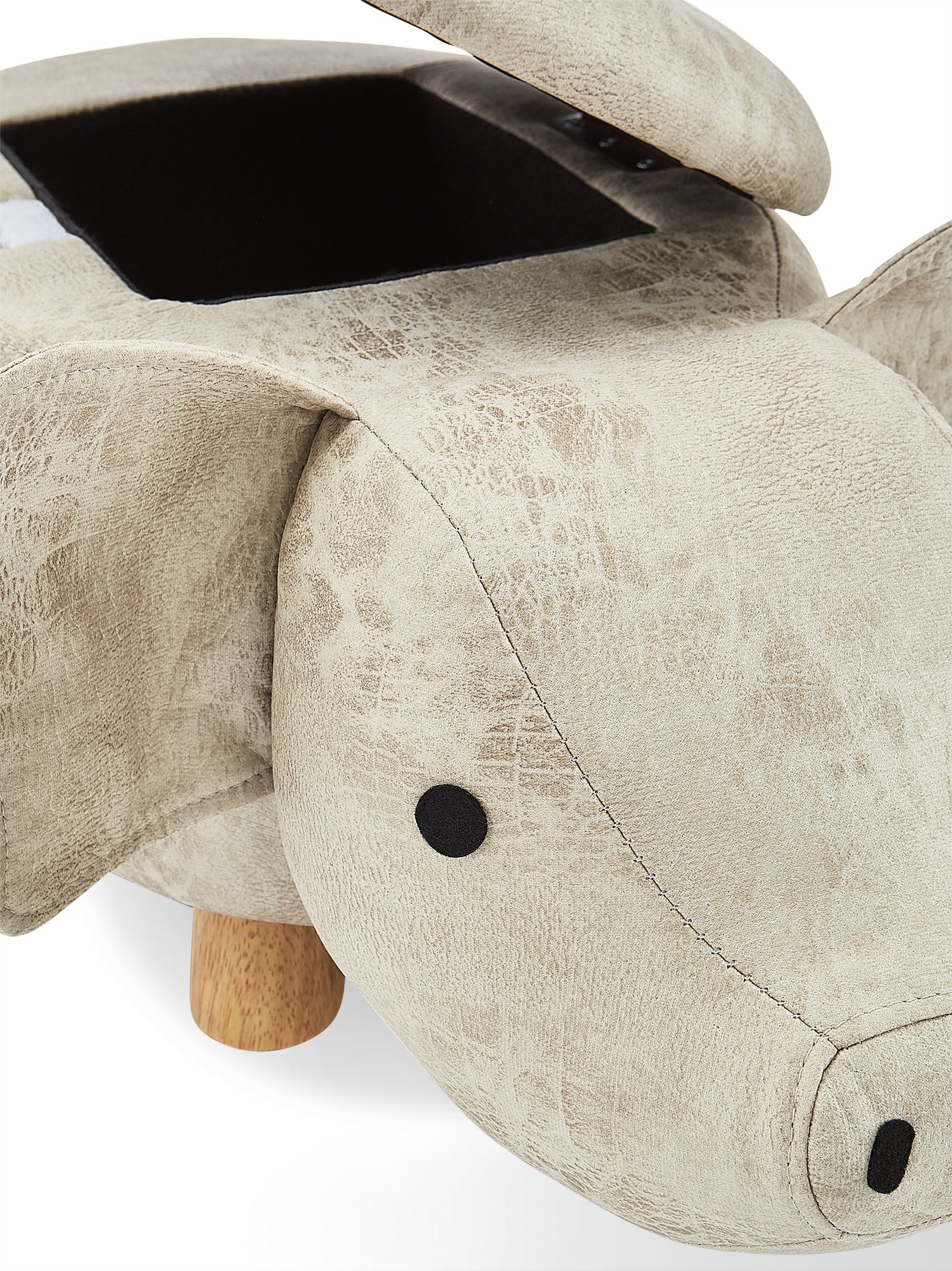 Pig Storage Ottoman - Grey